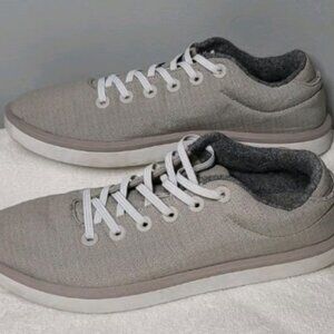 Allbirds Wool Piper Woven Sneakers Men's 10 Grey Athletic Canvas Upper